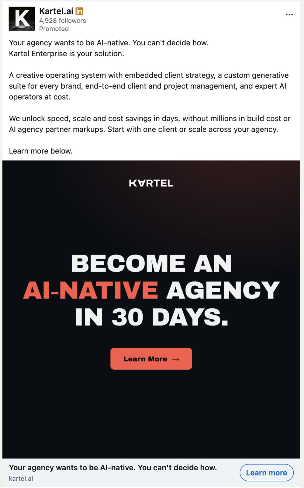Agency ad, variant B