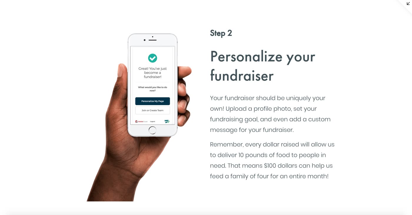 Step 2: personalize your fundraiser
