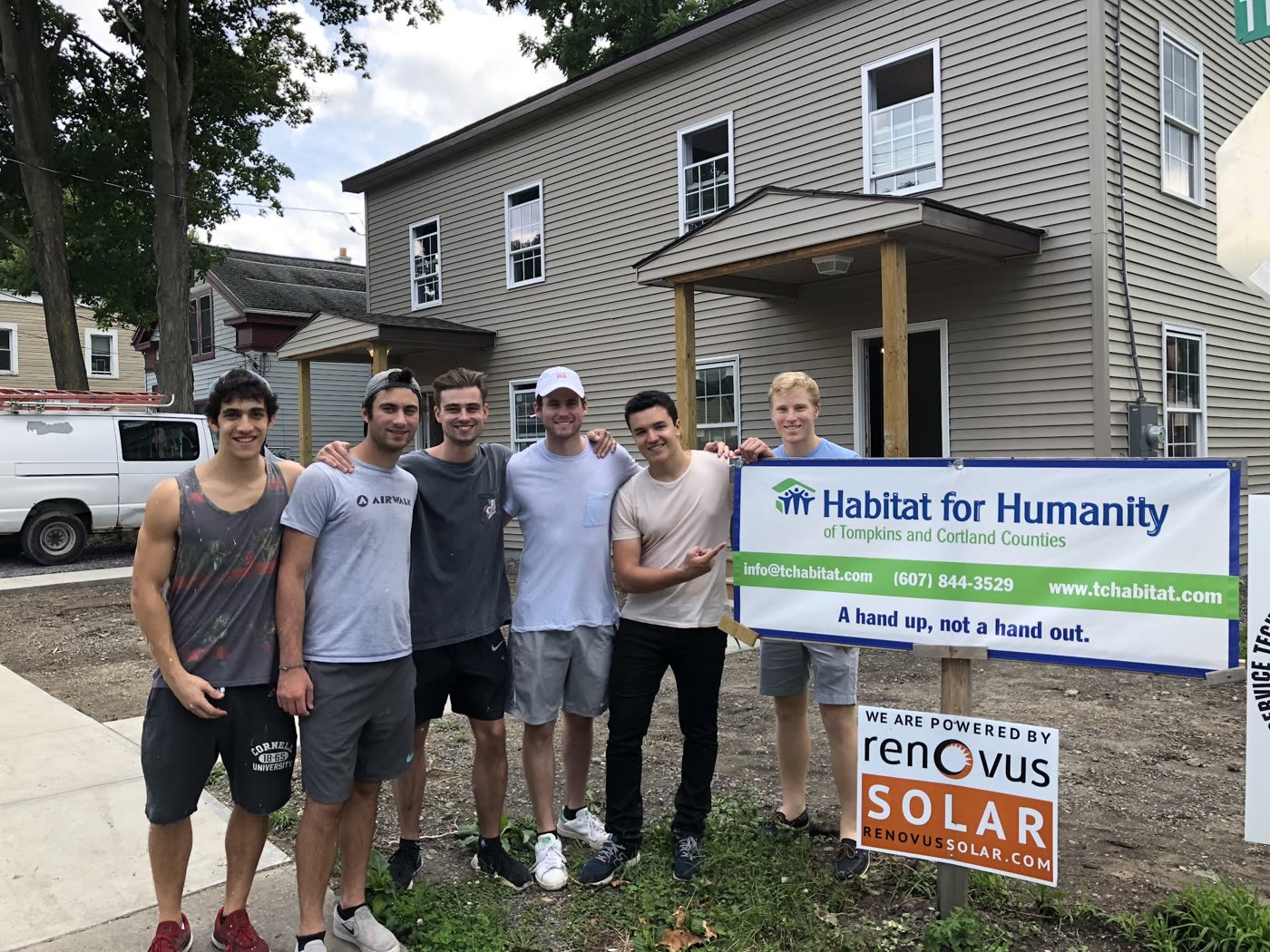 The Inserve team volunteering with Habitat for Humanity